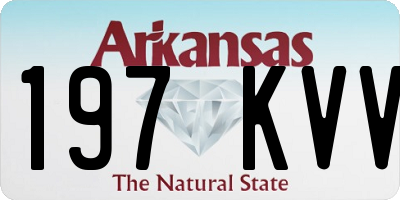 AR license plate 197KVV