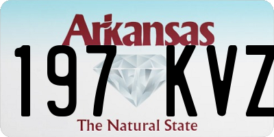 AR license plate 197KVZ