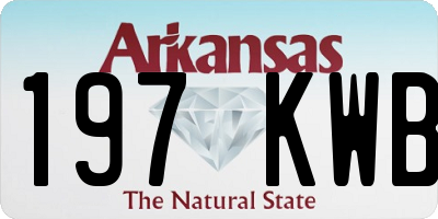 AR license plate 197KWB