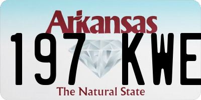 AR license plate 197KWE