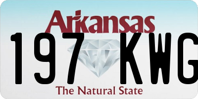 AR license plate 197KWG