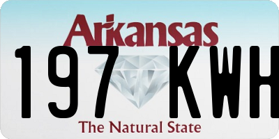 AR license plate 197KWH