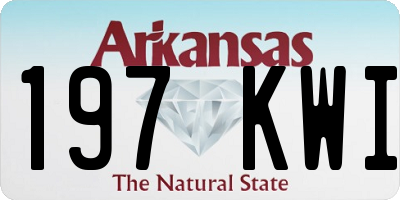 AR license plate 197KWI