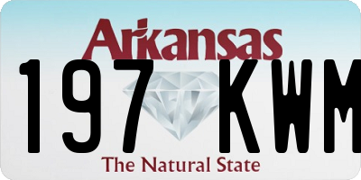 AR license plate 197KWM