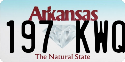 AR license plate 197KWQ