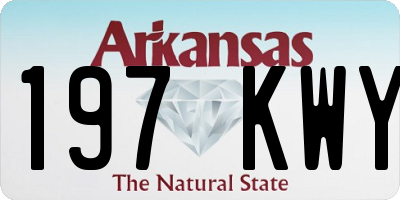 AR license plate 197KWY