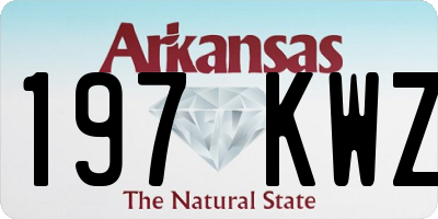 AR license plate 197KWZ