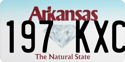 AR license plate 197KXC
