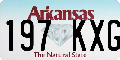 AR license plate 197KXG
