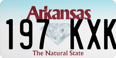 AR license plate 197KXK