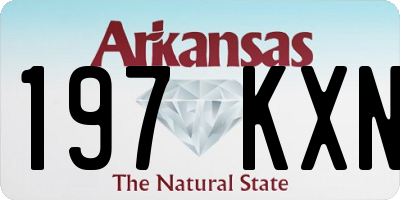 AR license plate 197KXN