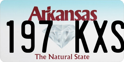 AR license plate 197KXS
