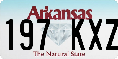 AR license plate 197KXZ