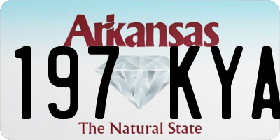 AR license plate 197KYA