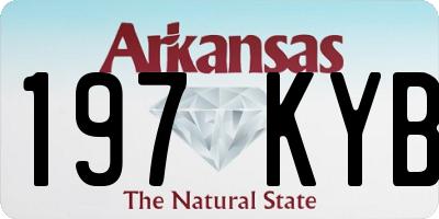 AR license plate 197KYB