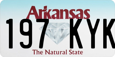 AR license plate 197KYK