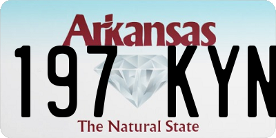 AR license plate 197KYN