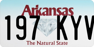 AR license plate 197KYV