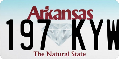AR license plate 197KYW