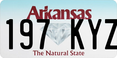 AR license plate 197KYZ