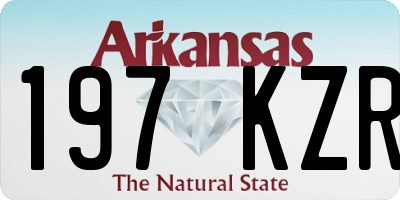 AR license plate 197KZR