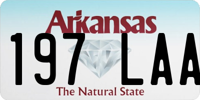 AR license plate 197LAA
