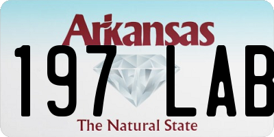AR license plate 197LAB