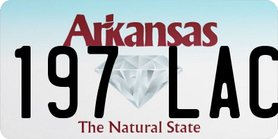 AR license plate 197LAC