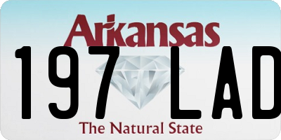 AR license plate 197LAD