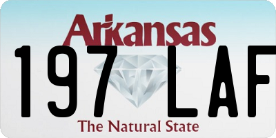 AR license plate 197LAF