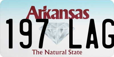 AR license plate 197LAG