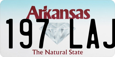 AR license plate 197LAJ