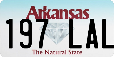 AR license plate 197LAL