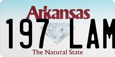 AR license plate 197LAM