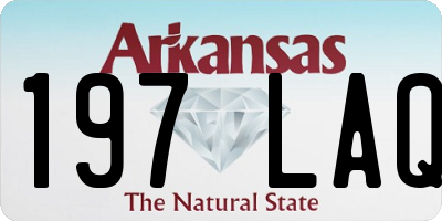 AR license plate 197LAQ