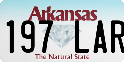 AR license plate 197LAR