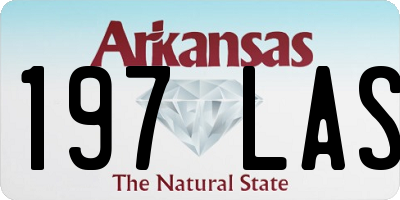 AR license plate 197LAS