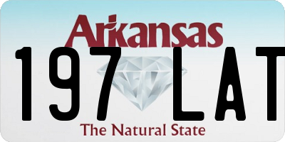 AR license plate 197LAT