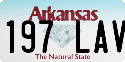AR license plate 197LAV