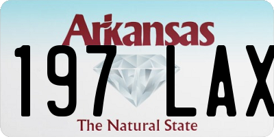 AR license plate 197LAX