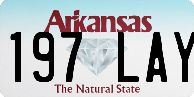 AR license plate 197LAY