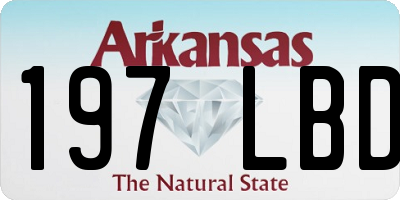 AR license plate 197LBD