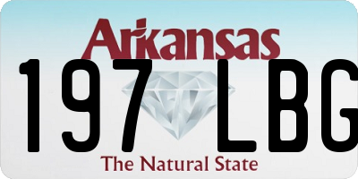 AR license plate 197LBG
