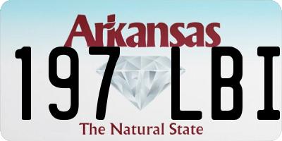 AR license plate 197LBI
