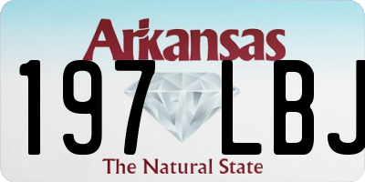 AR license plate 197LBJ