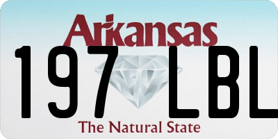 AR license plate 197LBL