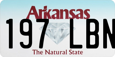 AR license plate 197LBN