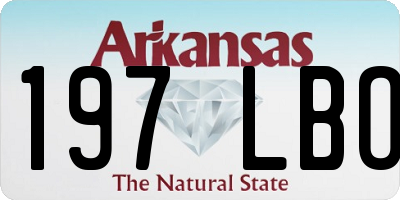 AR license plate 197LBO