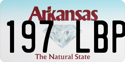 AR license plate 197LBP
