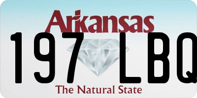 AR license plate 197LBQ